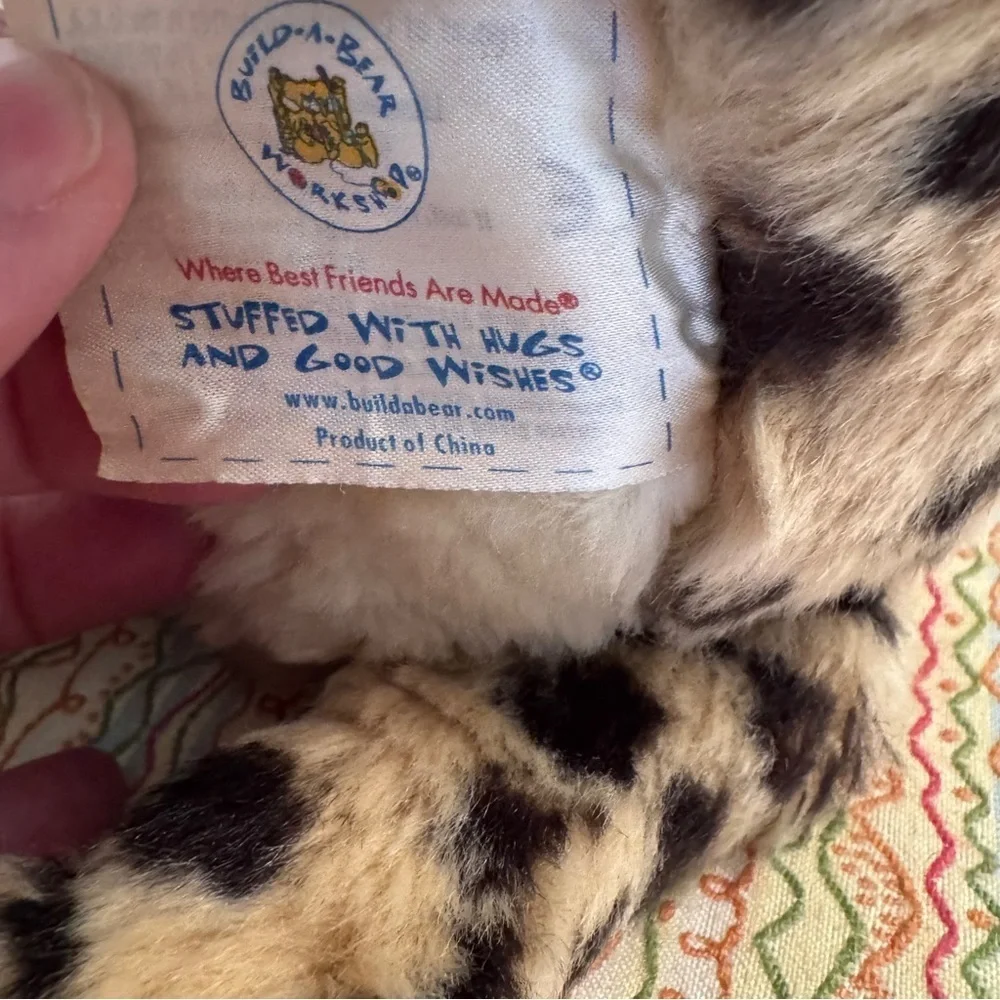 2007 Build A Bear WLF WORLD WILDLIFE FUND St Louis Zoo Cheetah plush RARE